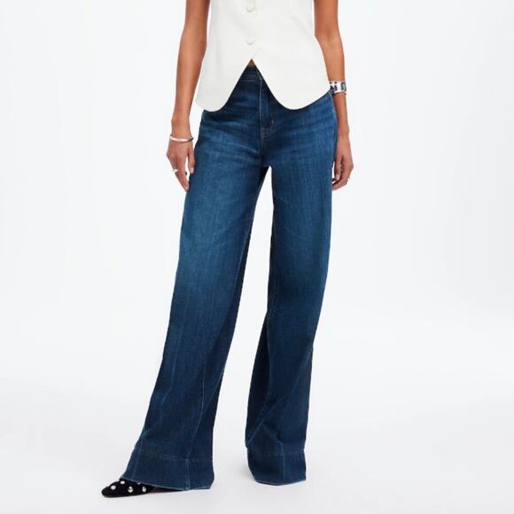 Madewell Denim - Madewell‎ Jeans Womens Superwide-Leg Softdrape Denim Edition Ellsworth Wash 26